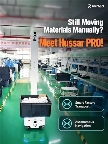 Reeman Hussar Pro Factory Delivery Robot: Smarter In-Plant Logistics With An ...