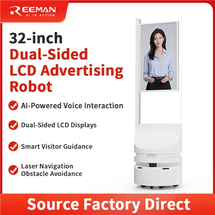 32-Inch Dual-Sided LCD Advertising Robot